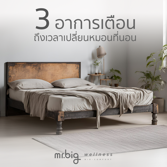 3 อาการเตือน ถึงเวลาเปลี่ยนหมอนและที่นอน